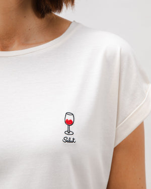 Salut Scoop Cotton Tee Ecru
