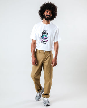 Pleated Chino Camel