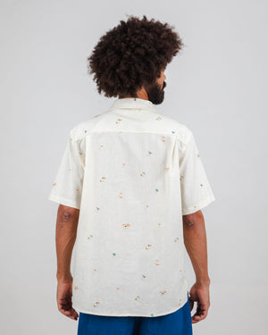 Beach please Aloha shirt Ecru