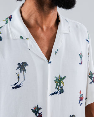 Helios Small Aloha Shirt Ecru