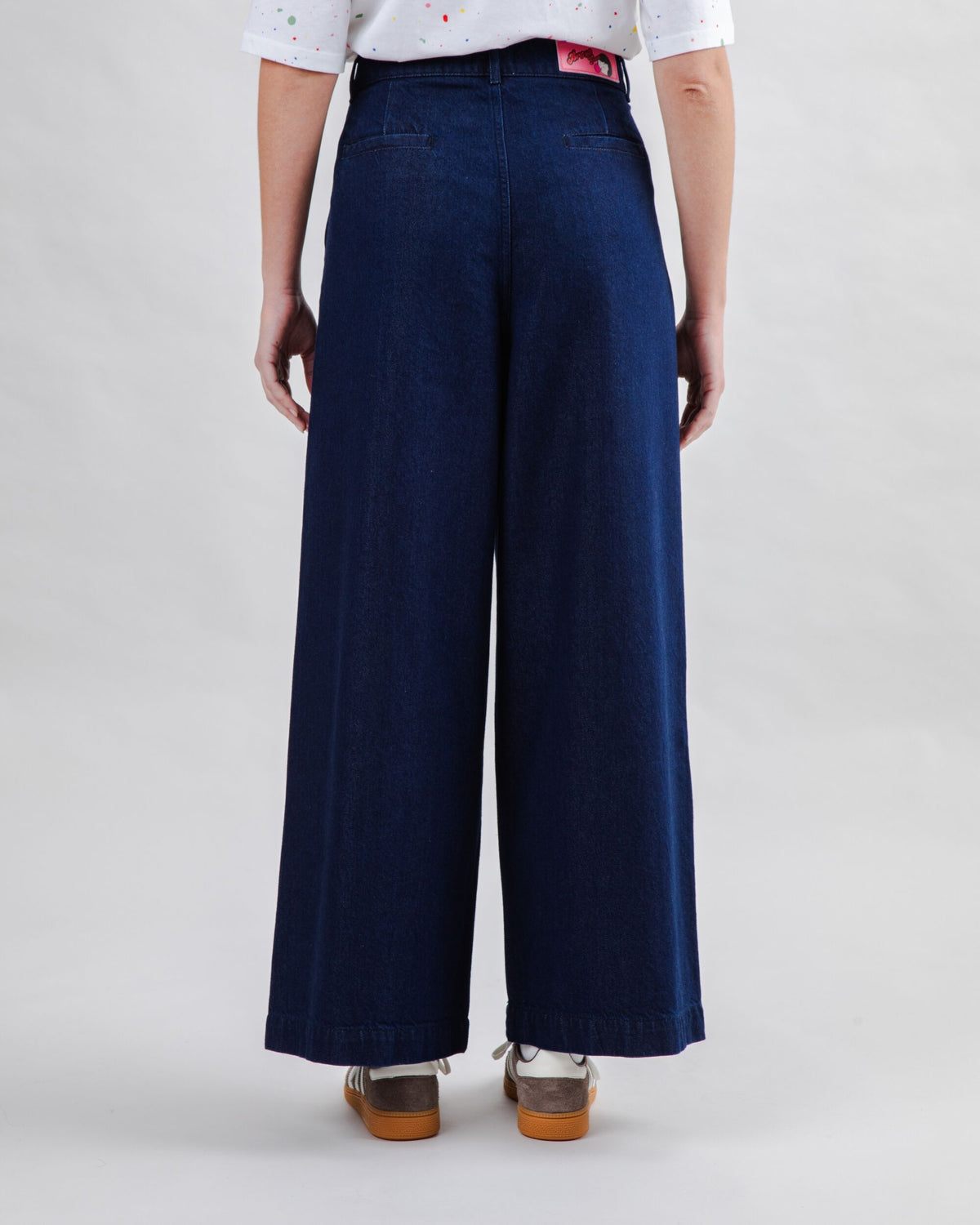 Wide Leg Pants Denim Dark