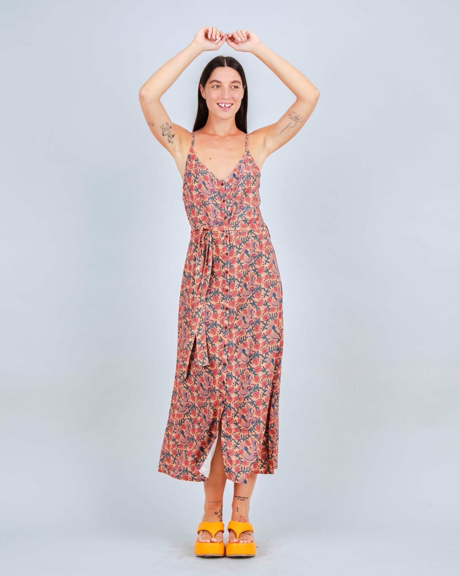 Passerine Strap Long Dress Coiro
